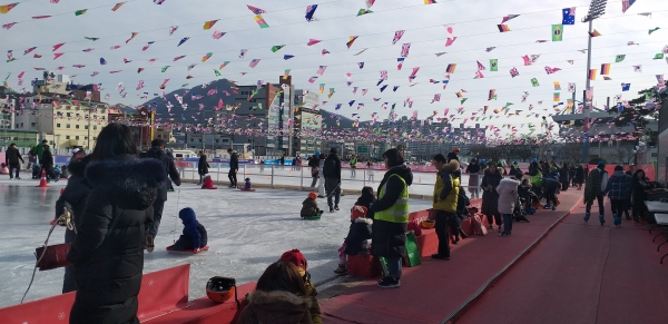 양산 야외스케이트(썰매)장 모습 (사진출처=양산시)