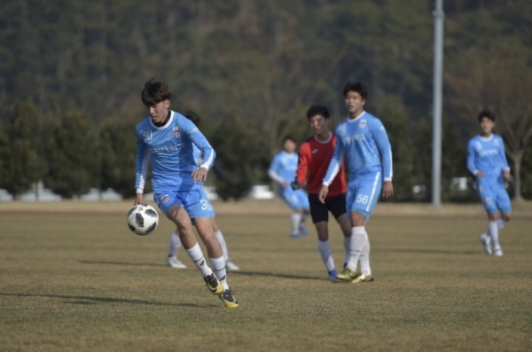 통영 대학축구연맹전 및 동계스토브리그 모습