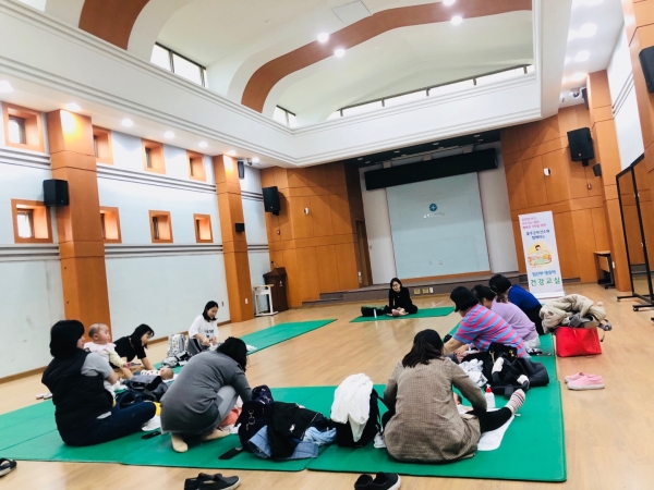 울주군보건소 모자건강교실 모습 ⓒ양산타임스