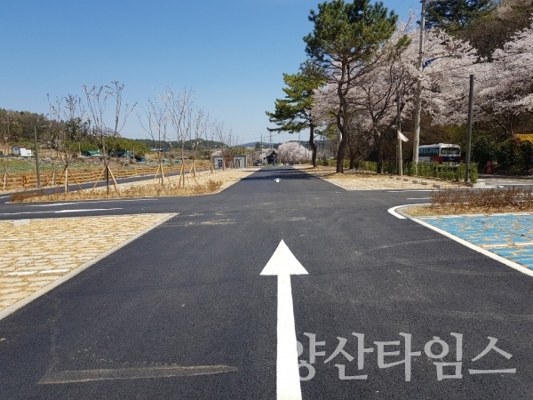 준공완료된 대운산 주차장 ⓒ양산타임스