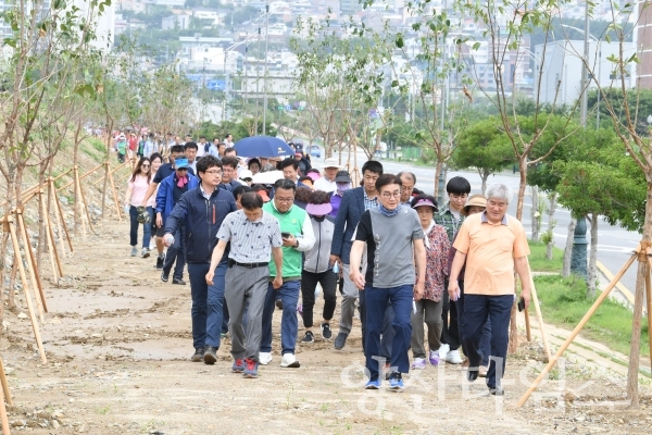 ‘더 큰 변화, 더 행복한 양산시민 걷기대회’ 행사 ⓒ양산타임스