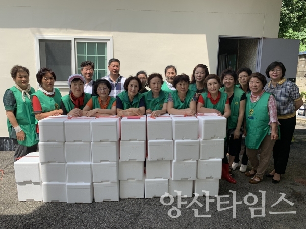 양산시 동면새마을부녀회, 사랑의 열무김치 나누기 행사 ⓒ양산타임스