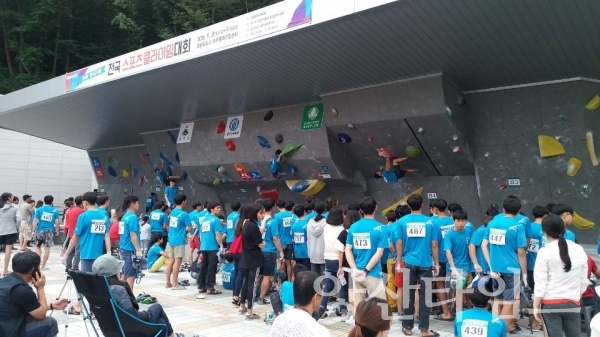 2018년에 열린 울주군수배 전국 스포츠클라이밍대회 ⓒ양산타임스