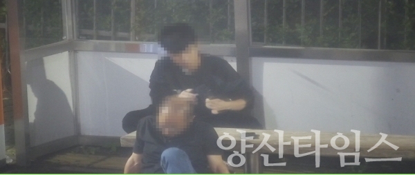 울주군 범서읍 ○○아파트 인근 버스정류장 절도 현장 ⓒ양산타임스