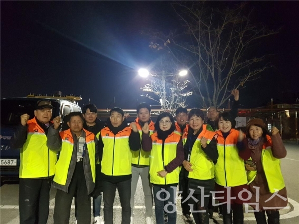 양산시는 민관합동으로 상습투기지역 민관 합동단속을 실시했다.  ⓒ양산타임스