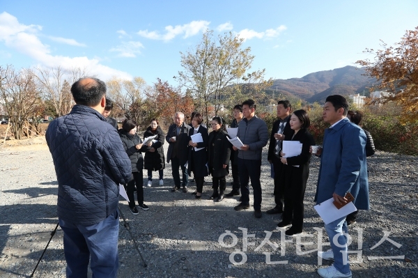 양산시의회 공유재산관리계획안 현장활동 ⓒ양산타임스