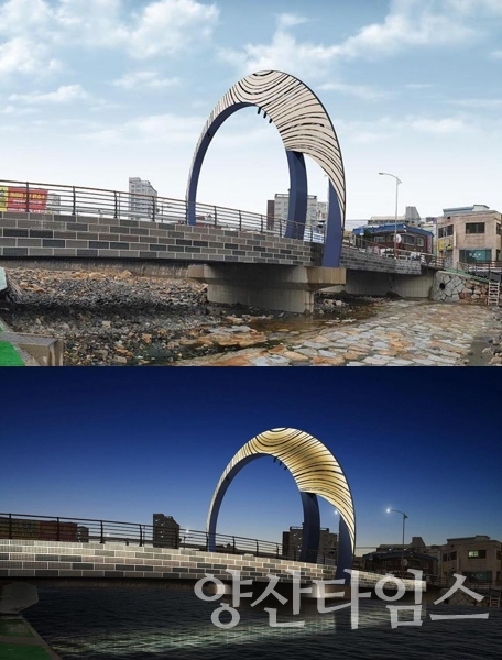 양산시 지곡교 경관개선사업 조감도 ⓒ양산타임스