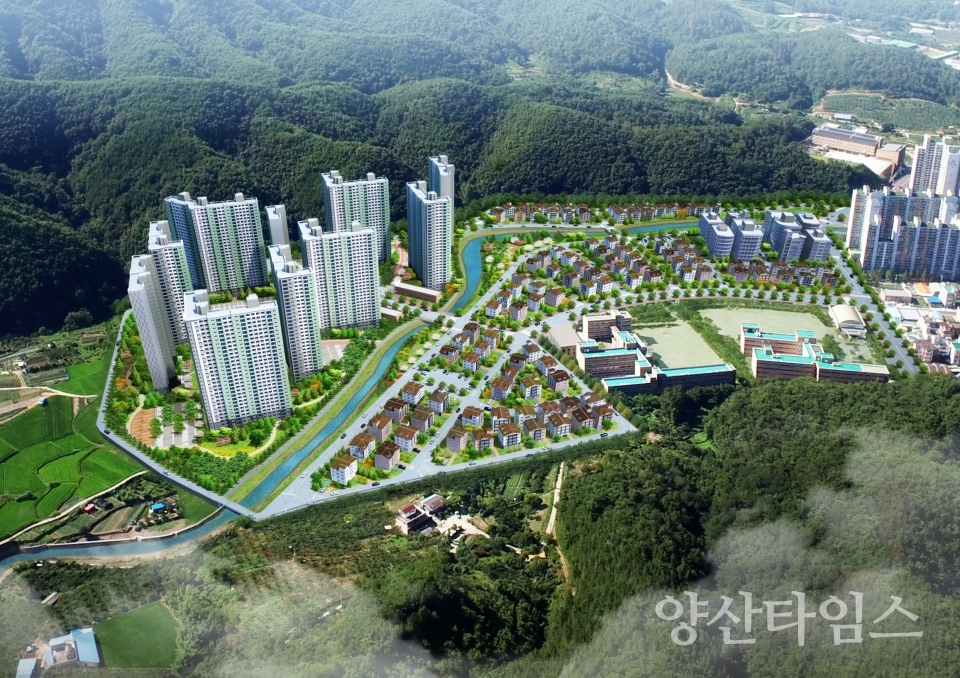 울주군 천상(평천)지구 조감도 ⓒ양산타임스