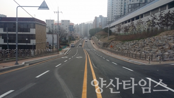 물금 도로확장 ⓒ양산타임스
