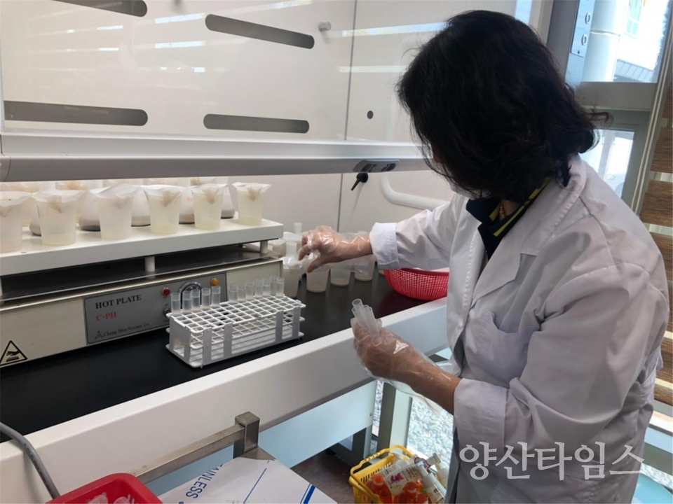 농업기술센터 토양검정서비스 ⓒ양산타임스