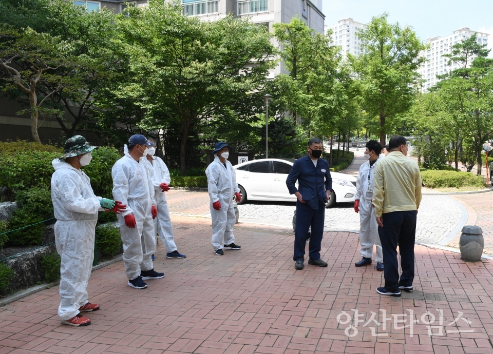 기장군수 현장 방역 지휘ⓒ양산타임스