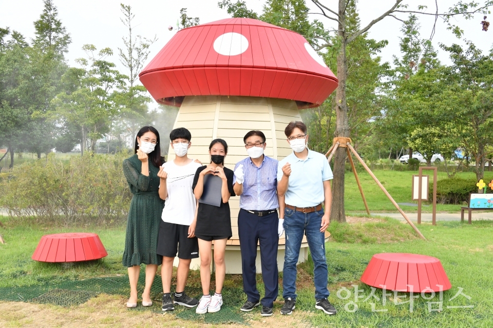 의자공원 제막식ⓒ양산타임스