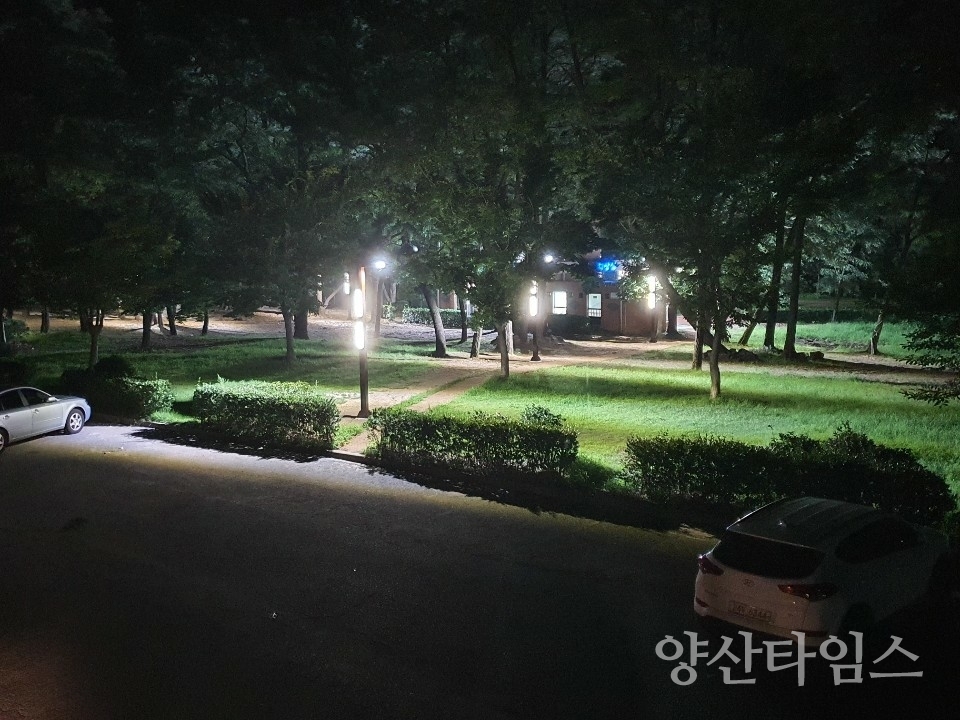 선바위공중화장실조명설치ⓒ양산타임스