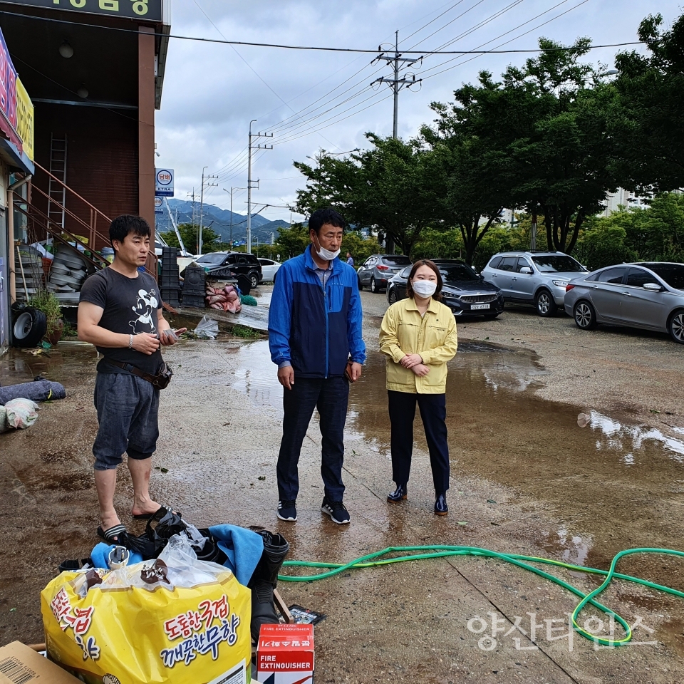태풍 '하이선' 피해복구ⓒ양산타임스