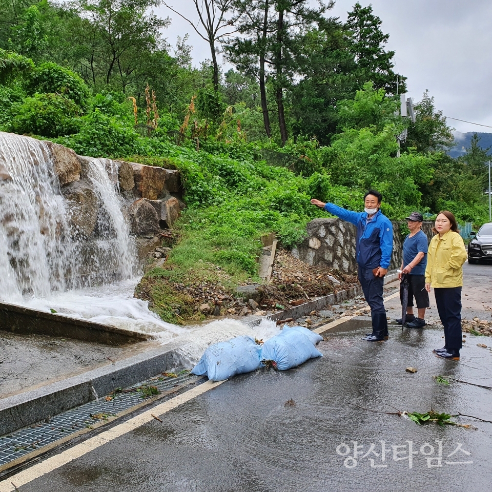 태풍 '하이선' 피해복구ⓒ양산타임스