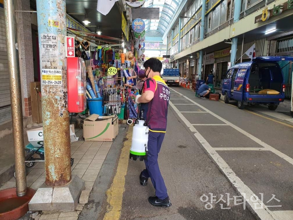 언양읍주민자치회 자원봉사ⓒ양산타임스