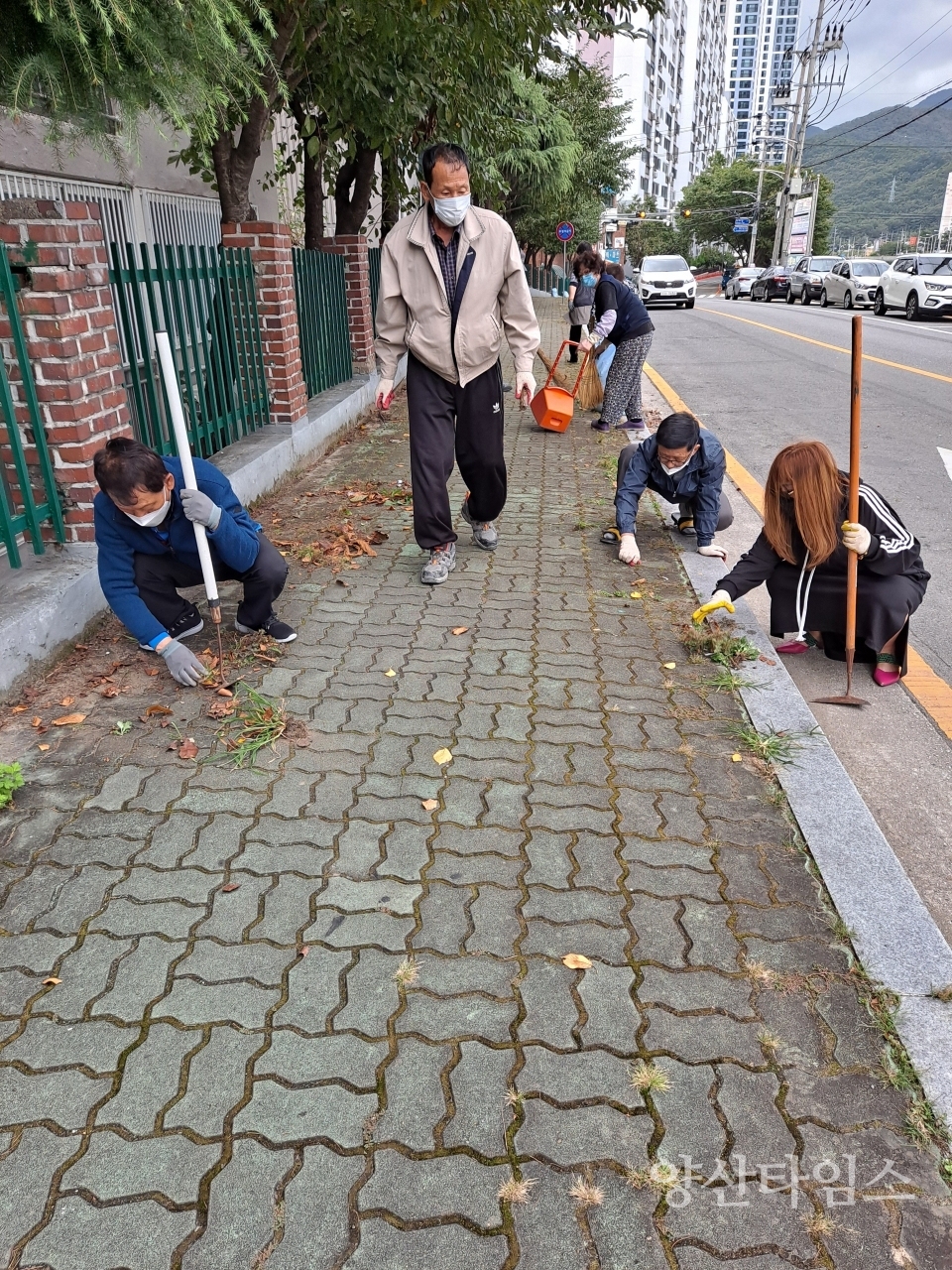 평산동 추석맞이 환경정화ⓒ양산타임스