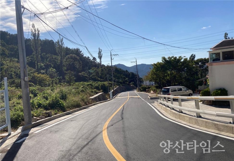 동면 농어촌도로 202호 확장 개통ⓒ양산타임스