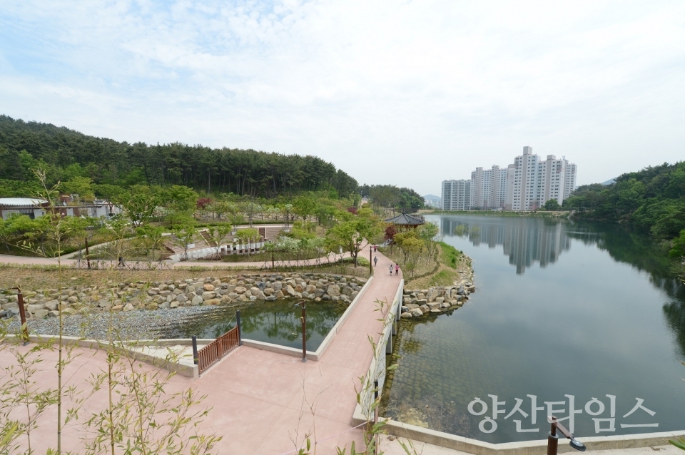 기장군 기장읍 대라리에 위치한 사라수변공원 전경 ⓒ양산타임스