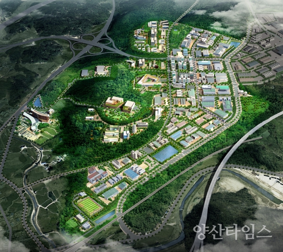동남권 방사선 의과학 일반산업단지 조감도ⓒ양산타임스