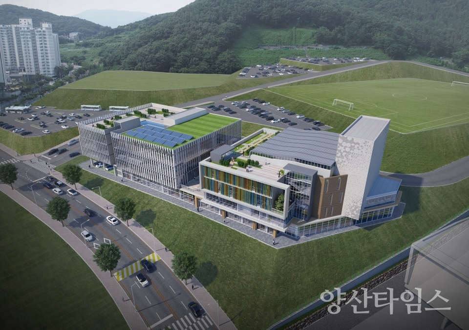 정관 에듀파크조성사업(교육문화타운) 조감도ⓒ양산타임스