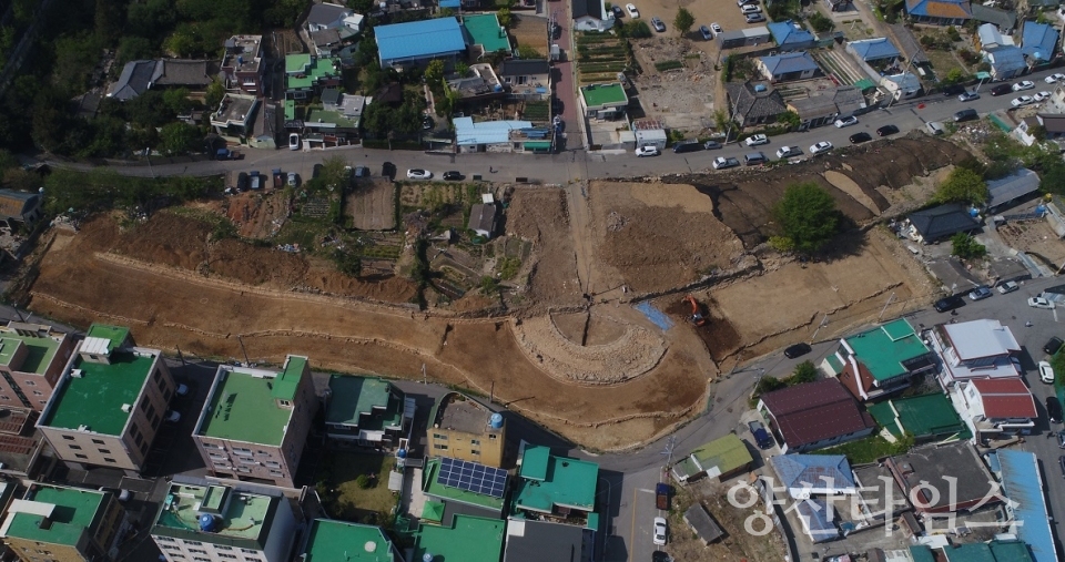 기장읍성 해자 발굴 전경사진ⓒ양산타임스