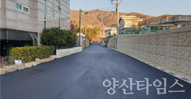 상북공암도시계획도로ⓒ양산타임스