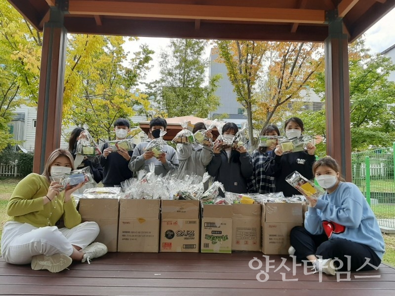 기장군청소년봉사단의 수호천사 캠페인ⓒ양산타임스