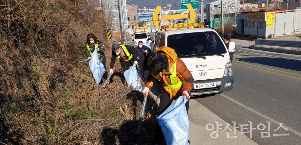 서창동 환경정화 ⓒ양산타임스