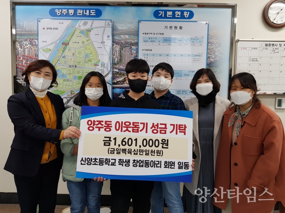 신양초등학교 학생 창업동아리 ⓒ양산타임스