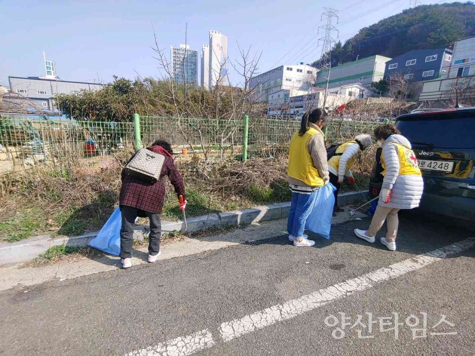 동면 봄맞이 환경정비활동ⓒ양산타임스