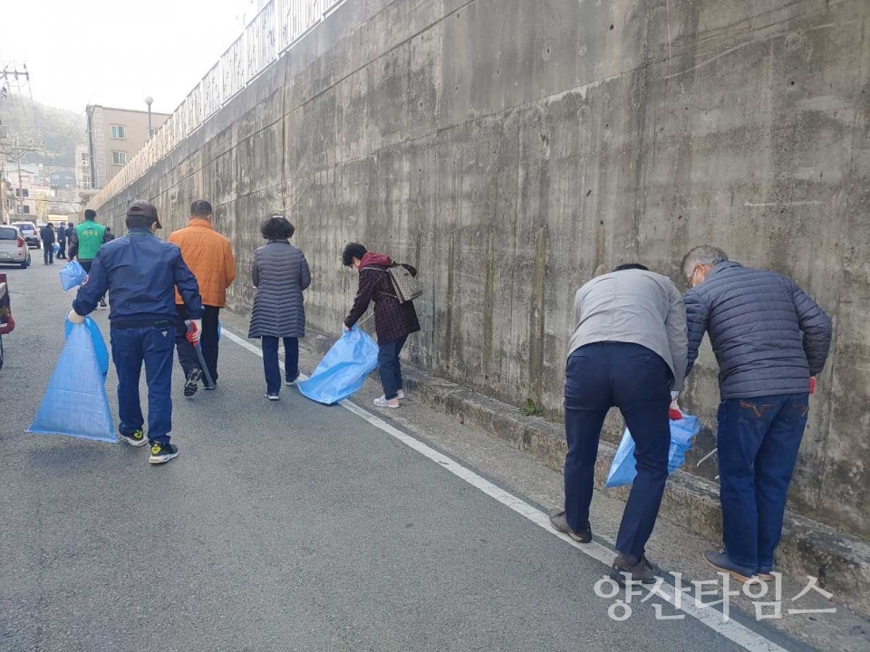 동면 봄맞이 환경정비활동ⓒ양산타임스