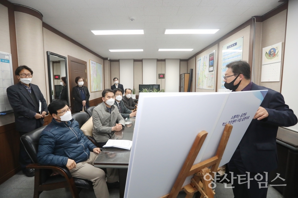 양산시의회 기획행정위원회 현장활동 ⓒ양산타임스