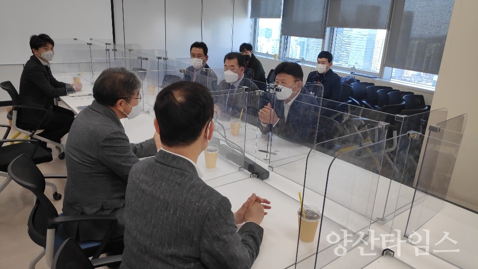 이선호군수한샘방문ⓒ양산타임스