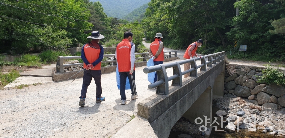 서창동 시명골 일대 환경정비ⓒ양산타임스