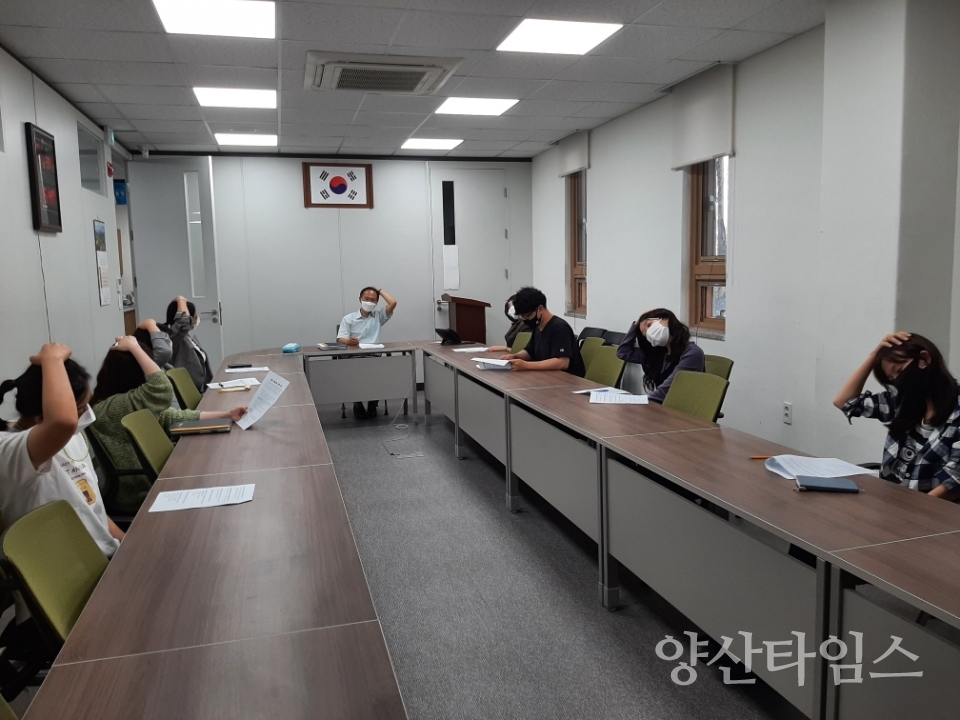 덕계동 2분기 직원 친절교육 ⓒ양산타임스