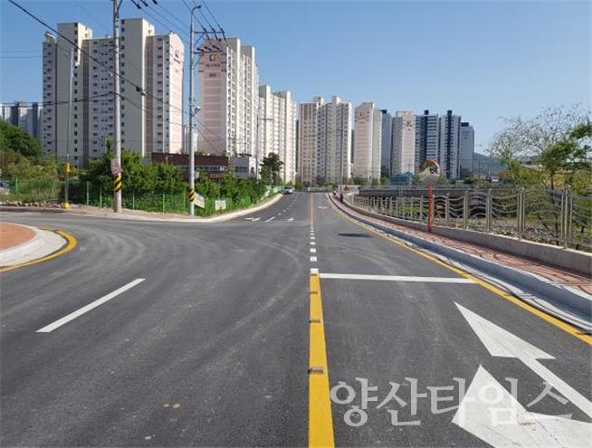 덕계동 도시계획도로 개통ⓒ양산타임스
