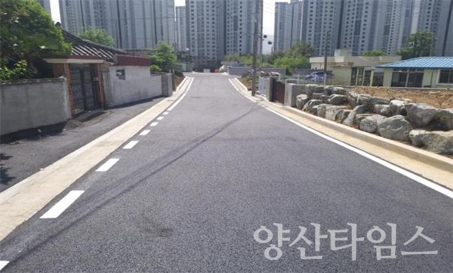 물금 신기도시계획도로ⓒ양산타임스