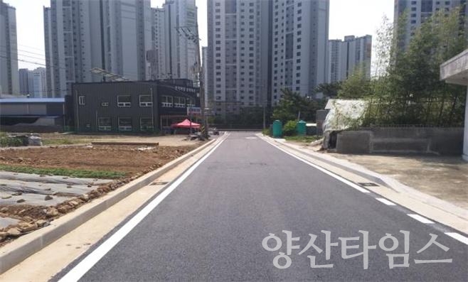 물금 신기도시계획도로ⓒ양산타임스