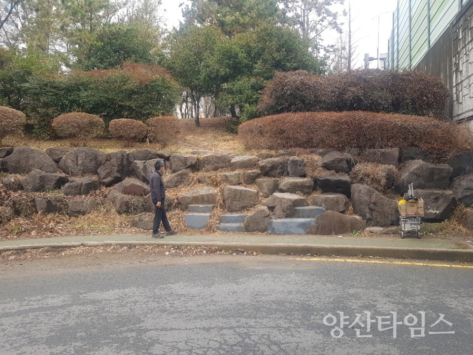 남구 경계구간 완충녹지 진입로 정비 완료ⓒ양산타임스