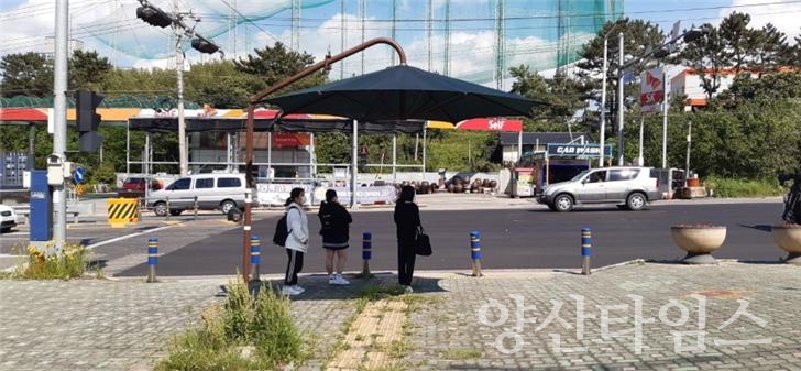 그늘막추가설치 ⓒ양산타임스