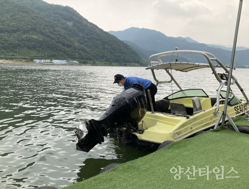 국가하천변 수상레저 합동단속ⓒ양산타임스