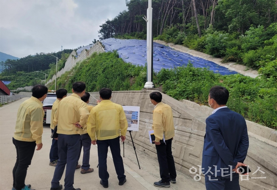 이정곤 부시장 현장 점검ⓒ양산타임스