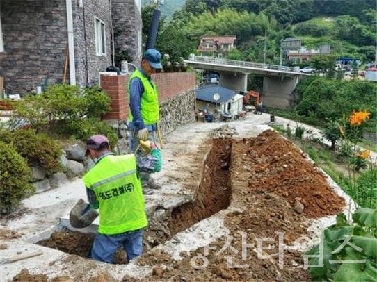 범서수도공사ⓒ양산타임스