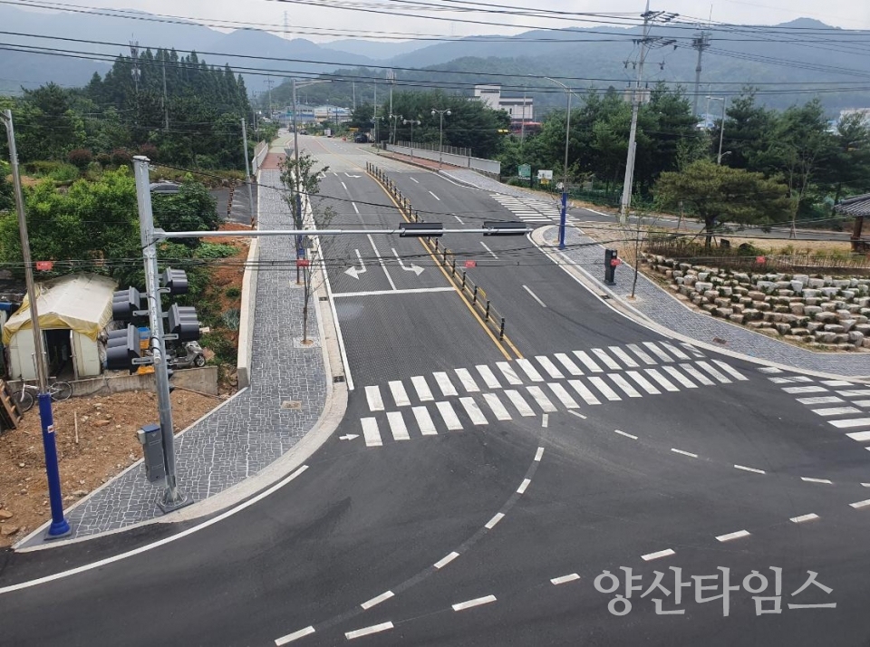 상북대석 교통광장ⓒ양산타임스