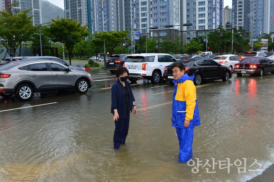 양산부산대병원 현장ⓒ양산타임스