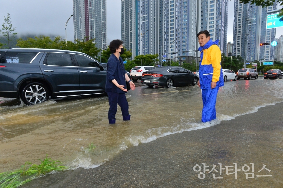 양산부산대병원 현장ⓒ양산타임스