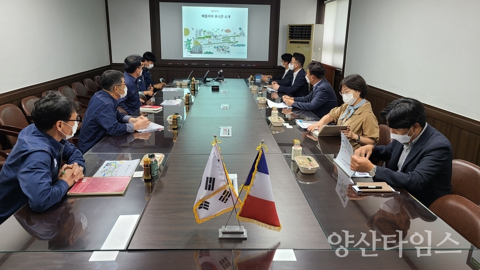 KCC일반산업단지 폐기물 매립시설 사업 관련 기업체 방문ⓒ양산타임스
