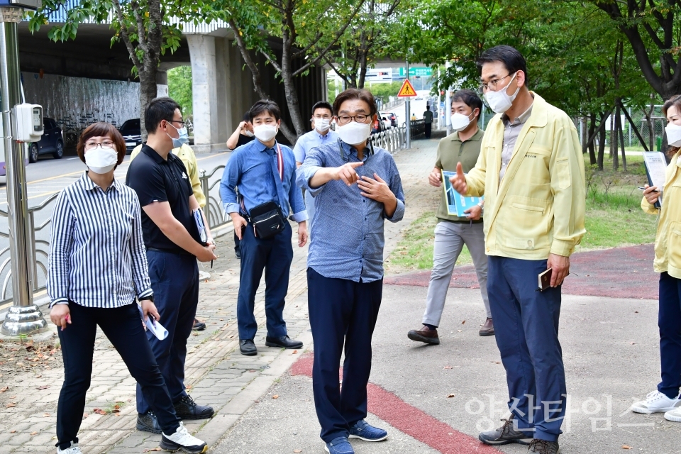 동면 완충녹지 현장시장실ⓒ양산타임스