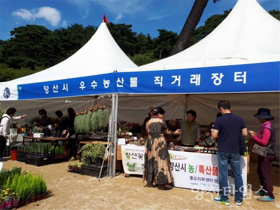 농산물 직거래장터 운영ⓒ양산타임스